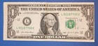 L55187700e  1 Miscut Misaligned Error One Dollar Bill 2021 Note