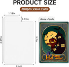 Trading Card Dividers 300pc White Tabs Card Separators For Storage Boxes Cards