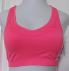 Two Hanes Racer Back Sport Bras Size 2xl Razzle Pink Medium Support Wire Free