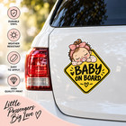 Baby On Board Sign  Easy Remove Car Window Sticker Sign Vinyl Decal