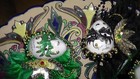 Lot Of 6 Small Decorative Ceramic Masks On Plate Malaga
