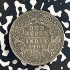 1900 India 1 Rupee Lot t7914 Silver  Nice 