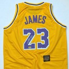 Lebron James Signed Jersey Los Angeles Lakers  23 Basketball Autographed W coa