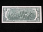 1976 Postmarked Bicentennial Two Dollar Note   Uncirculated    2 First Day Issue