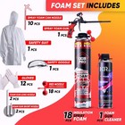 Mega Size Spray Foam Insulation Kit  18x30 Oz    850 G  450 Board Ft sq