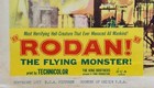 1957 Official Theatre Lobby Card   Poster For Rodan  The Flying Monster  Movie
