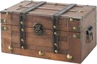 Alexander Small Wooden Treasure Chest - 11  X 7  X 5 5   Wood Storage Box Wit   