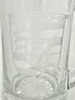 Porsche Logo Heavy Etched Glass Beer Mug