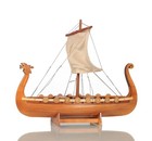 Drakkar Viking Ship Model 12 5 Inches Handmade Wooden Fully Assembled Home Decor