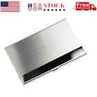 Stainless Steel Pocket Business Card Case Name Credit Id Metal Box Keeper Holder
