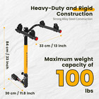 50025 Hitch Mount 2 Bike Rack For Cars  Trucks  Suv s  Minivans - 100 Lb  Capaci
