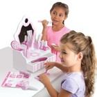 Melissa   Doug Wooden Beauty Salon Play Set W vanity And 18 Accessories New