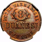 New York City - Fuld Ny630bz-1a R-3 Ngc Ms-64 Rb - Peter Warmkessel - Beer Hall