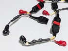 Pair Quickie Q500m Qm-710 Battery Wiring Harness Cables Volex 247622 247623
