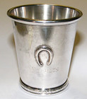 Official 1956 Kentucky Derby 2 Ounce Jigger Cup Sterling Silver--bwk