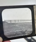 2 Vintage Glass Photos Omaha Ne Bridge   City View Magic Lantern Slide 1890s