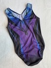 Nastia Liukin Gk Elite Leotard Gymnastics Blooming Depths Purple Blue Size  Cl