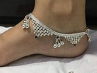 Anklet Silver Plated Ankle Chain Foot Bracelet Women Jewelry India Payal Anklets