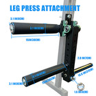 Adjustable Power Rack Mounted Leg Extension Curl Machine For Home Gym Equipmen