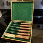 Herters Vintage Set Of Steak Knives Handmade With Box Made In The Usa