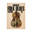 American Folk Blues Festival 1968 Concert Poster 24x36 Unframed Vintage Music Ar