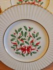 Set Of 9 Lenox Christmas Holiday Dimensions 8 25  Salad Plate 