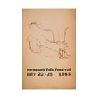 Newport Folk Festival 1965 Bob Dylan Poster 24x36 Unframed Vintage