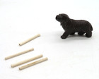 Vintage Novelty Miniature Toy Smoking Dog Plastic 1  Novelty Trick Toy