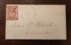 Egypt - 1867 Set 1 Piaster On A Cover