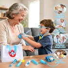 Kids Doctor Kit  Medical Playset With Storage Bag And Stethoscope