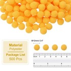 0 4inch Pom Poms For Crafts  500pcs Small Pompoms Fuzzy Puff Balls  Gold