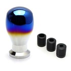 Burnt Titanium Finish Jdm Drop Shape Shift Knob Universal Fit Compatible With