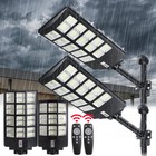 2000w Led Solar Flood Light Motion Sensor Security Wall Yard Garden Outdoor Lamp