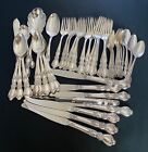 1953 Heritage Rogers International 49 Piece Flatware Silverware Set Floral