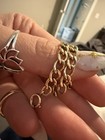  12k Gold Filled Curb Chain Bracelet With Spring Ring Closure