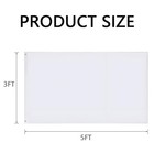 3x5 Foot Solid White Flag  Vivid Color Fade-resistant White Flags  Double Sti   
