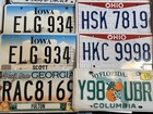 Vintage License Plate Lot 47 1966 Goldsboro Raleigh Tx Nj Nc City Plates