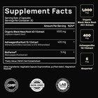 40x Strength Organic Black Maca Root W  Ashwagandha -  1 Highest Potency Black M