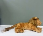 Vintage R  Dakin Co  1977 Realistic Lion Stuffed Animal Plush 15    Laying Down