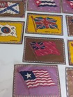 Antique Tobacco Cigar Box Felt Flannel Flags 1910 s Lot Of 16 Assorted Countries