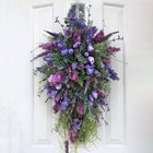 Front Door Spring Teardrop Swag Floral Wreath Large Summer Door Swag Wreath Us