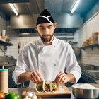 Unisex Adjustable Garrison Chef Hat Kitchen Chef Garrison Hat Bakery Chef Hats