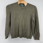 Polo Ralph Lauren Men s Xl Green Cotton Crew Neck Long Sleeve Sweater