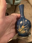 Tiny But Exquisite Japanese Meiji Cloisonne Vase   Excellent Condition
