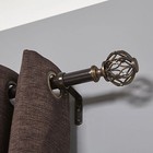 Nicolas 1  Adjustable Curtain Rod - 36  - 72   Oiled Bronze