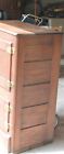 Antique Oak Wood Refrigerator Ice Box