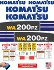 Fits Komatsu Wa 200pz Decal Kit Wheel Loader Stickers     3m Vinyl     Free Shipping