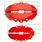 Universal 3d Front Rear Car Disc Brake Caliper Cover Decorative Kits For Sedans