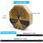 Pogolab Two-tone Cajon Wooden Drum W  Adjustable Strap Percussion Instrument Us