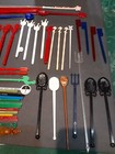 Lot Of Vintage Plastic Cocktail      Swizzle Stir Sticks Great Veriety Over 75    